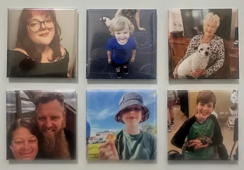 6 magnets - 5cm x 5cm each
