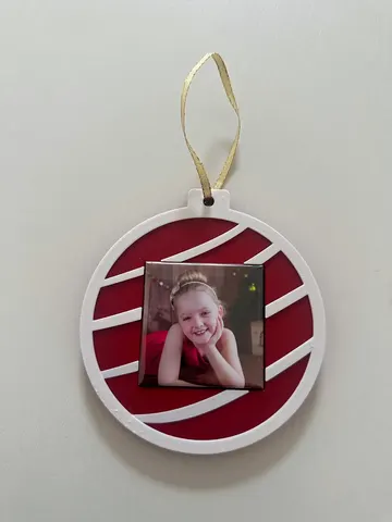 Christmas Bauble including photo magnet